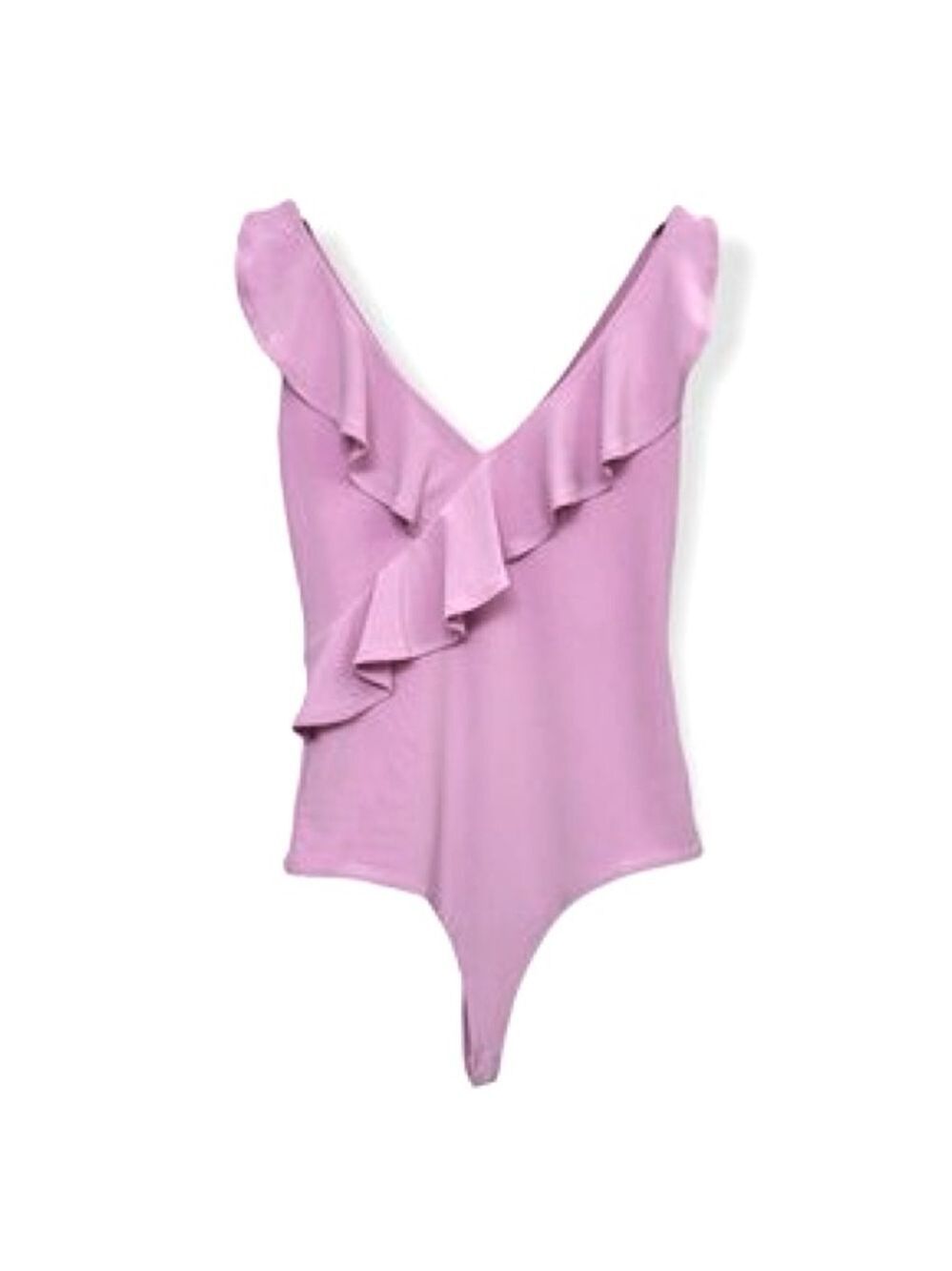 NWT LEITH Bodysuit Womens XS Ruffles Sleeveless Boho Festival - Picture 4 of 11